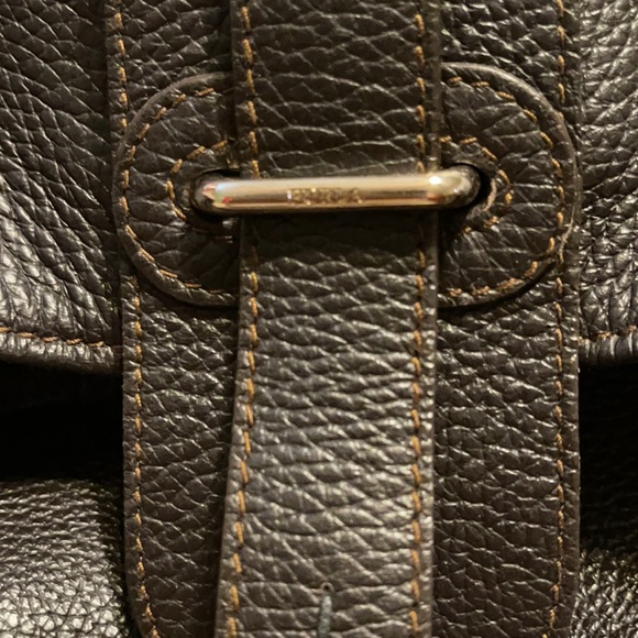 Furla black/brown leather shoulder bag - Picture 2 of 5